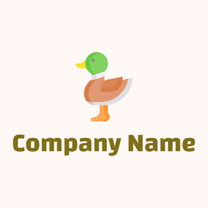 Copper Duck on a Seashell background - Animales & Animales de compañía