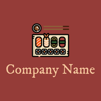 Sushi logo on a Well Read background - Alimentos & Bebidas