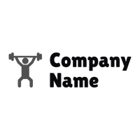 Weightlifting logo on a White background - Sports