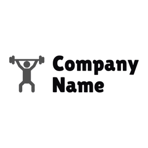 Weightlifting logo on a White background - Abstract
