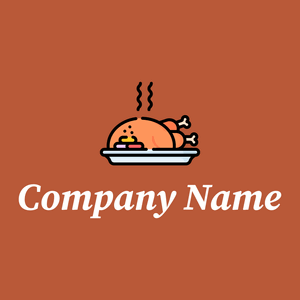 Roasted chicken on a Smoke Tree background - Nourriture & Boisson