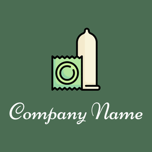 Condom logo on a Como background - Medizin & Pharmazeutik