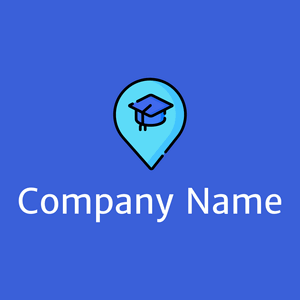 School logo on a Royal Blue background - Arquitetura