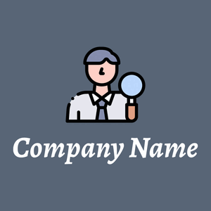 Inspector logo on a Blue Bayoux background - Empresa & Consultantes