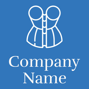 Burlesque logo on a Blue background - Abstrakt