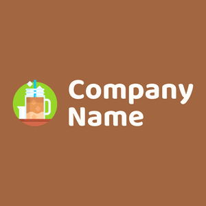 Latte logo on a Sepia background - Comida & Bebida