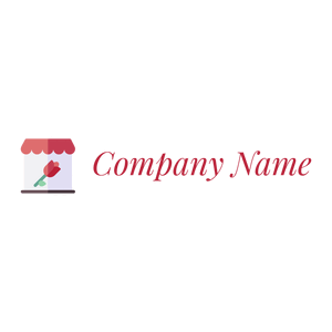 Flower shop logo on a White background - Domaine de l'agriculture