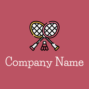 Badminton on a Blush background - Domaine sportif