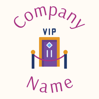 Vip room logo on a Floral White background - Móveis