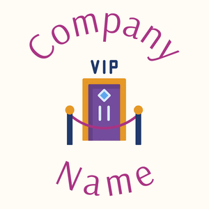 Vip room logo on a Floral White background - Inneneinrichtung