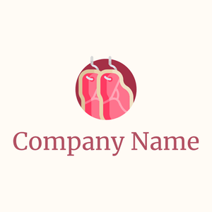Tickle Me Pink Meat on a Floral White background - Comida & Bebida