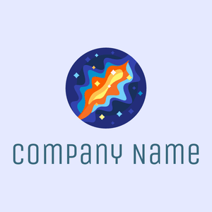 Milky way logo on a Ghost White background - Abstracto