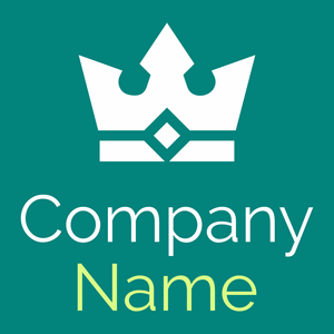 Crown logo on a Teal background - Mode & Beauté