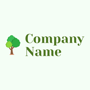 Tree logo on a Honeydew background - Milieu & Ecologie
