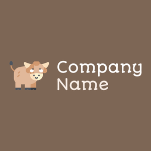 Pancho Bull on a Roman Coffee background - Animali & Cuccioli