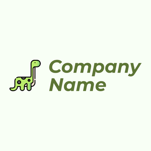 Dinosaur logo on a Honeydew background - Tiere & Haustiere