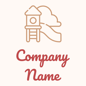Playground logo on a Seashell background - Enfant & Garderie