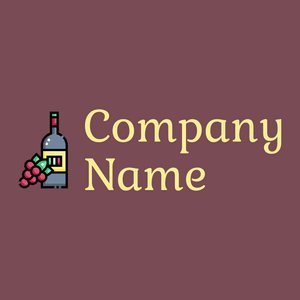 Wine logo on a Cosmic background - Comida & Bebida