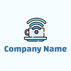 Wifi logo on a Azure background - Alimentos & Bebidas