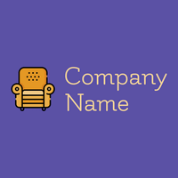 Sofa logo on a Rich Blue background - Muebles de casa