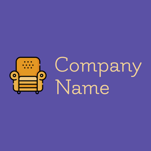Sofa logo on a Rich Blue background - Muebles de casa