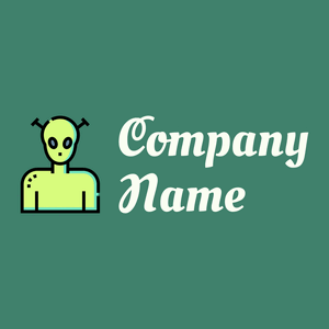 Alien logo on a Viridian background - Tecnología