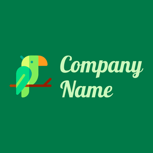 Parrot logo on a Watercourse background - Dieren/huisdieren