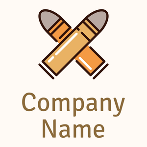 Bullet logo on a Seashell background - Abstracto
