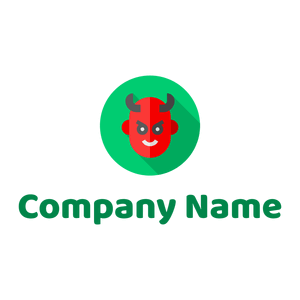 Devil logo on a White background - Religione