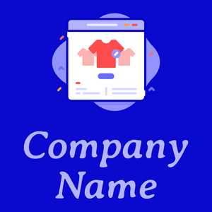 Clothes logo on a Blue background - Comunicazioni