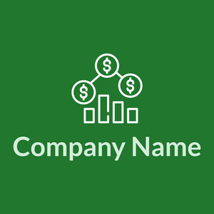 Money logo on a Camarone background - Negócios & Consultoria