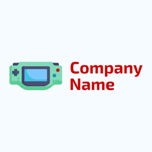 Game console logo on a Alice Blue background - Abstract