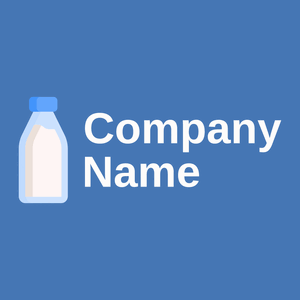 Snow Milk bottle on a Steel Blue background - Eten & Drinken