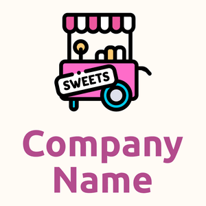 Candy Stall logo on a White background - Abstrait