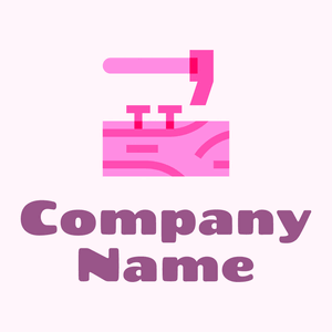 Adze logo on a Lavender Blush background - Bau & Werkzeuge