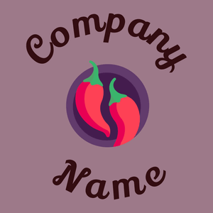 Chili pepper on a Mountbatten Pink background - Alimentos & Bebidas