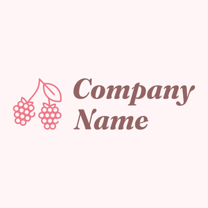 Two Raspberries logo on a Snow background - Comida & Bebida