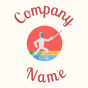 Fencing on a Floral White background - Sport