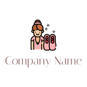Girl Ballerina logo on a White background - Spelletjes & Recreatie