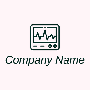 Heart rate logo on a pink background - Medical & Farmacia