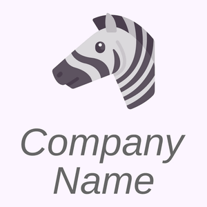 Zebra logo on a Magnolia background - Animales & Animales de compañía