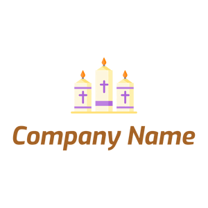 Candles on a White background - Religión