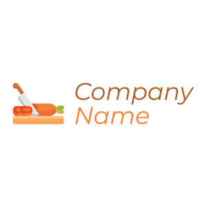 Cutting board logo on a White background - Alimentos & Bebidas