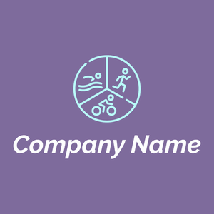 Triathlon logo on a Deluge background - Communauté & Non-profit