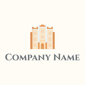 College logo on a white floral background - Education