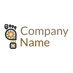 Foot logo on a White background - Hospital & Farmácia