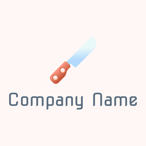 Knife logo on a pale background - Comida & Bebida