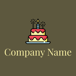 Birthday cake on a Verdigris background - Comida & Bebida