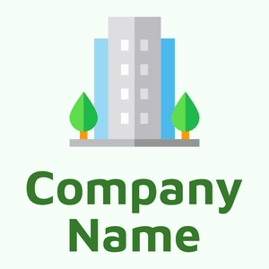 Office building logo on a Mint Cream background - Construction & Outils
