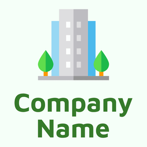 Office building logo on a Mint Cream background - Costruzioni & Strumenti